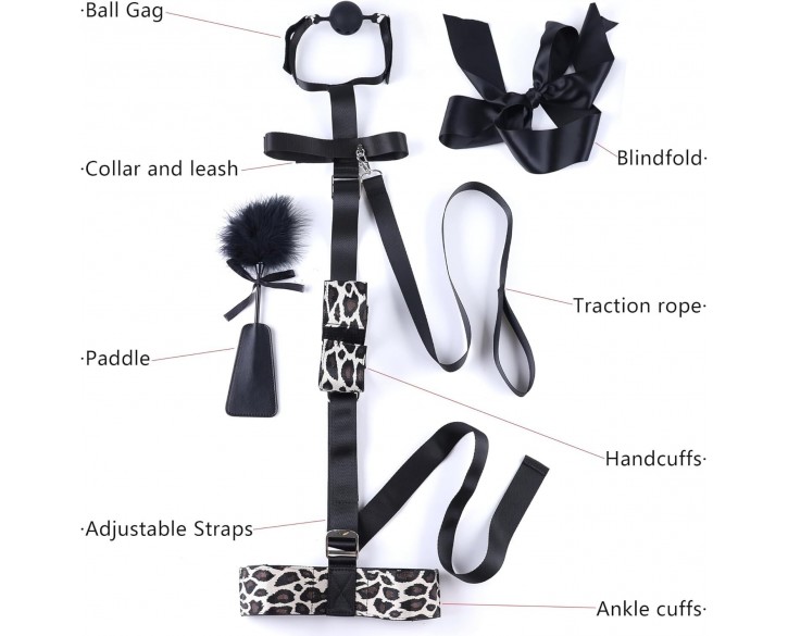 БДСМ-набір LOCKINK YEAHWOW Armbinder Restraint Set Black