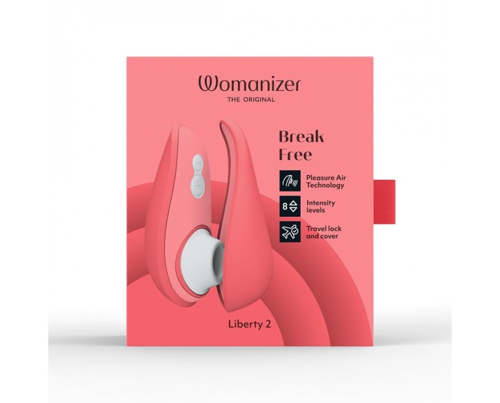 Вакуумний кліторальний стимулятор Womanizer Liberty 2 Vibrant Rose