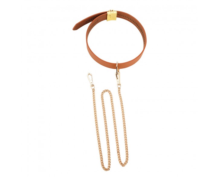 Повідець LOCKINK Tied Collar with Leash Set - Brown