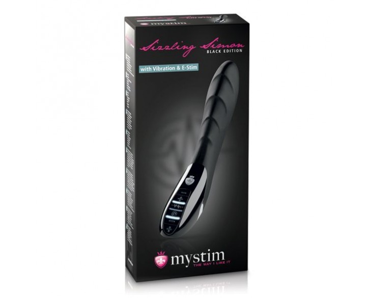 Вібратор з електростимуляцією Mystim Sizzling Simon eStim Black, міостімулятор