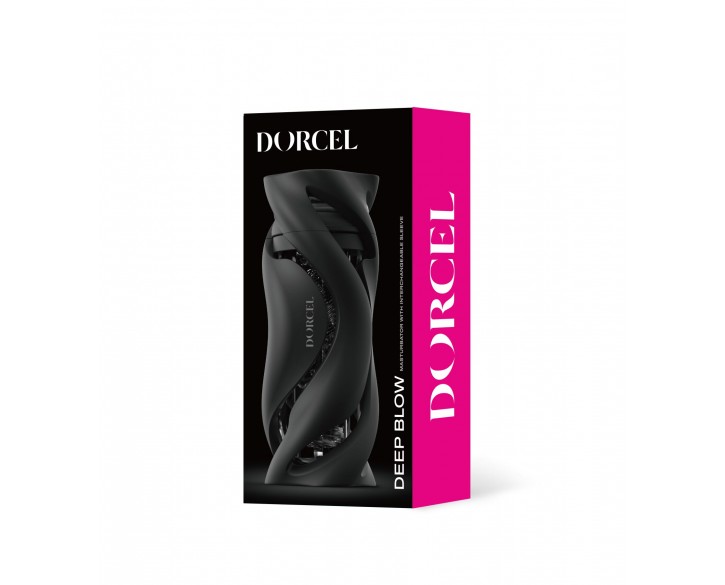 Мастурбатор Dorcel DEEP BLOW BLACK, подвійне використання