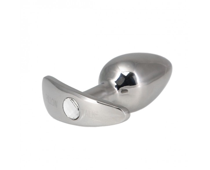 Анальна пробка Pillow Talk Sneaky Luxurious Stainless Steel Anal Plug із кристалом Swarovski