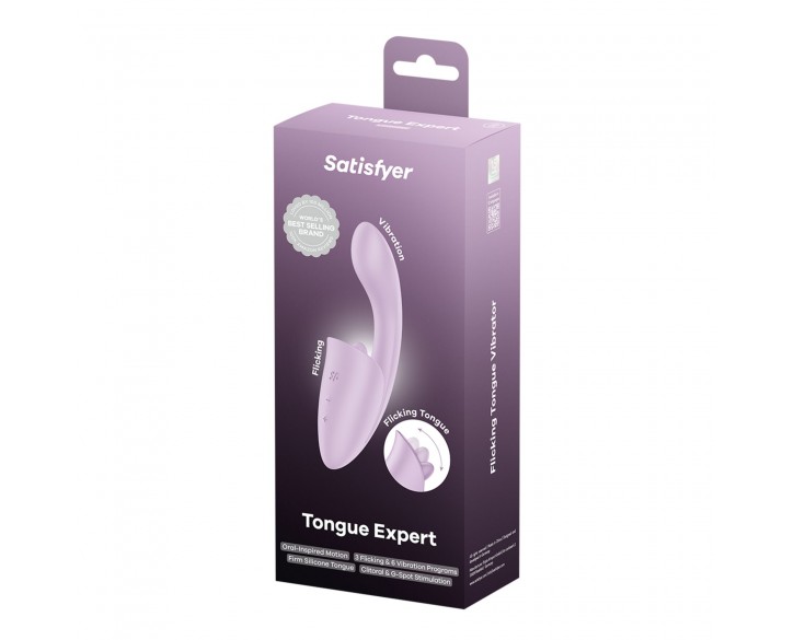 Вагінально-кліторальний вібратор Satisfyer Tongue Expert з язичком