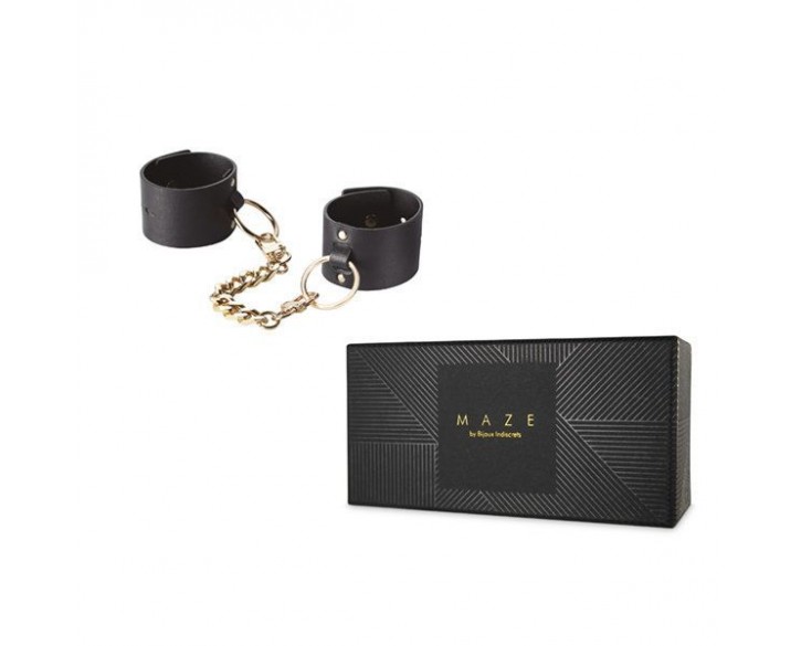 Наручники Bijoux Indiscrets MAZE — Wide Cuffs Black