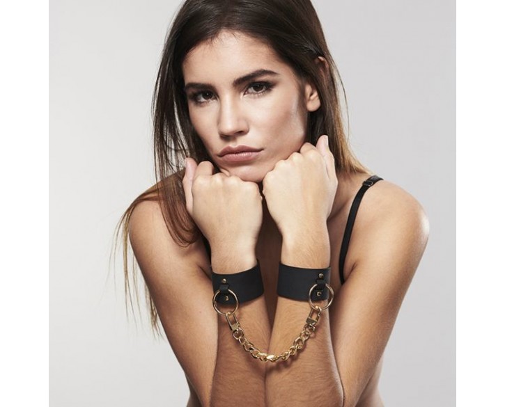 Наручники Bijoux Indiscrets MAZE — Wide Cuffs Black