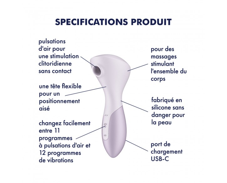 Вібромасажер Satisfyer Wand-erful з вакуумною кліторальною стимуляцією