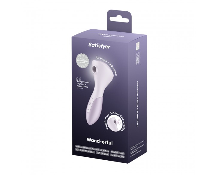 Вібромасажер Satisfyer Wand-erful з вакуумною кліторальною стимуляцією