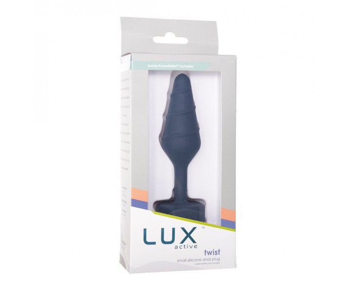 Анальна пробка Lux Active Twist Plug Small Blue