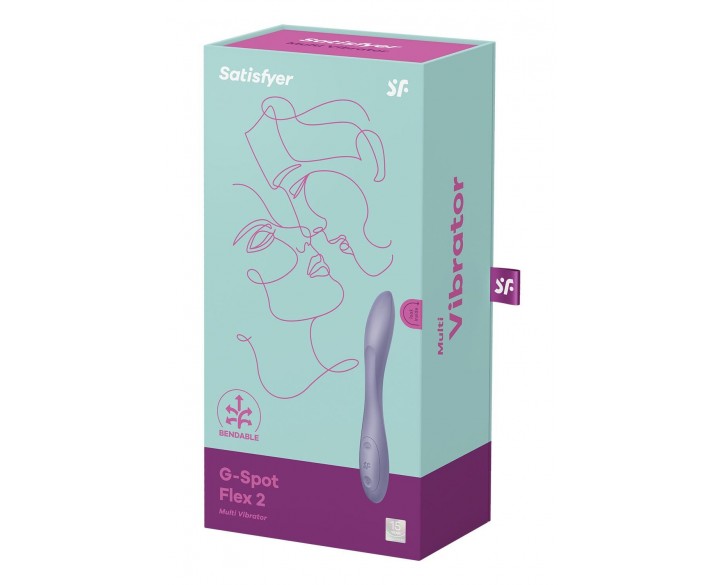 Універсальний вібратор Satisfyer G-Spot Flex 2, гнучкий стовбур із фіксацією положення