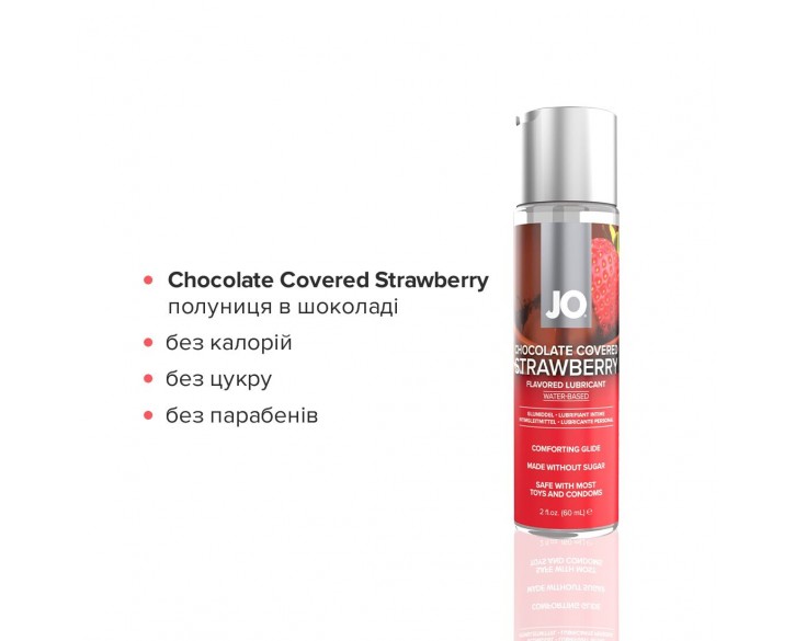 Набір лубрикантів System JO Sweet&Bubbly — Champagne & Chocolate Covered Strawberry (2×60 мл)