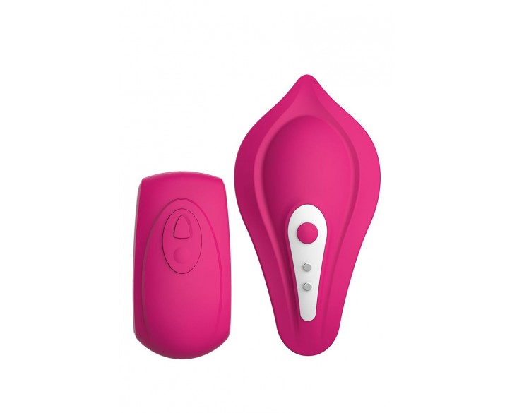 Вібратор у трусики Liebe Panty Vibe Recargable Cerise, нагрів до 39 °C, пульт, трусики в комплекті