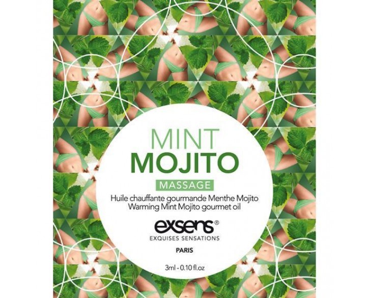 Пробник массажної олії EXSENS Mojito 3мл