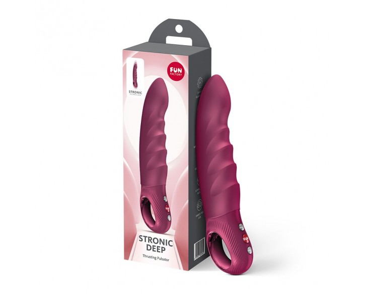 Пульсатор Fun Factory Stronic Deep, Wine Red, 8 режимів роботи, перезаряджуваний