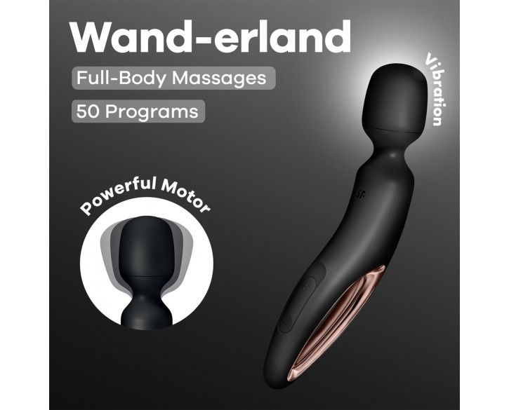 Вібромасажер Satisfyer Wand-erland (Black/Rosegold)