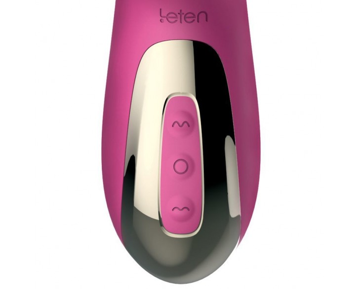 Вібратор-пульсатор Leten Automatical Thrusting Vibrator з підігрівом, що перезаряджається, 10 режимі