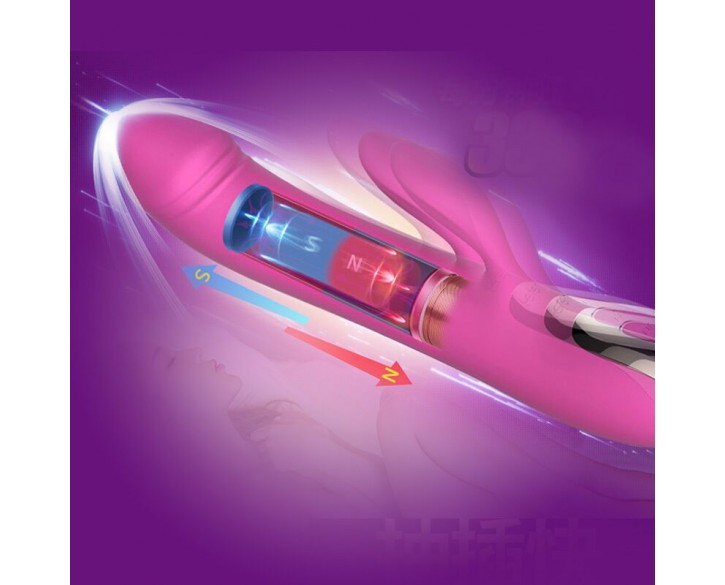 Вібратор-пульсатор Leten Automatical Thrusting Vibrator з підігрівом, що перезаряджається, 10 режимі