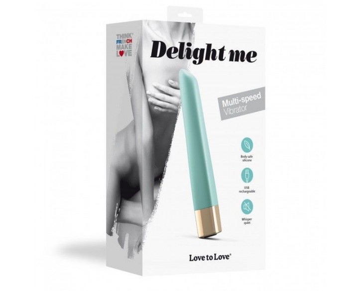 Потужний мінівібратор Love To Love Delight Me Menthe з м'яким кінчиком, 16 режимів роботи