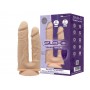 Подвійний фалоімітатор з вібрацією SilexD Double Gusto Vibro Flesh (Model 1 size 8" & 7") + LRS, діа