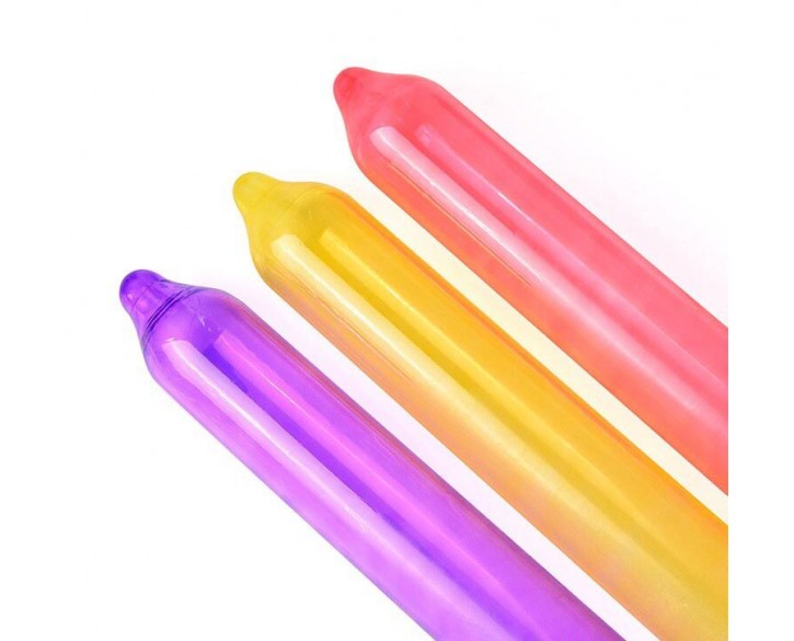 Презервативи Holographic Recare Fruit Flavour Condoms 12 шт, аромати: м'ята, банан, полуниця