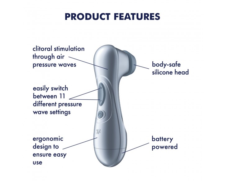 Вакуумний кліторальний стимулятор Satisfyer Pro 2 Generation 2 Battery Series Light Blue