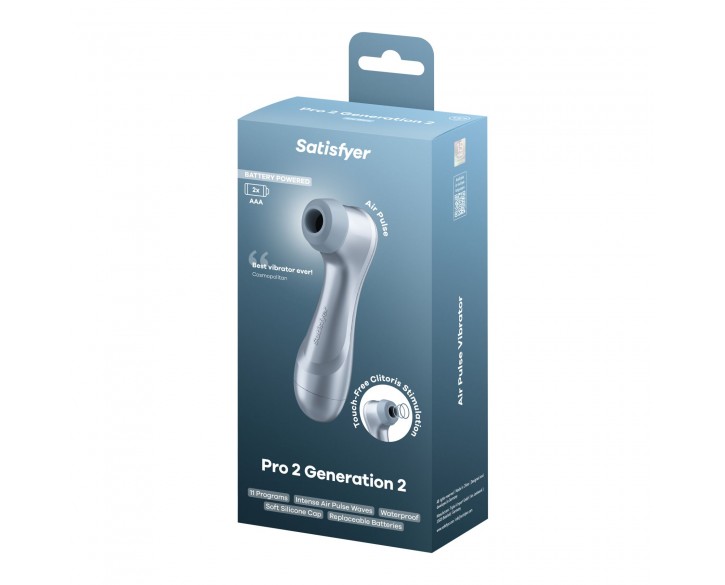 Вакуумний кліторальний стимулятор Satisfyer Pro 2 Generation 2 Battery Series Light Blue