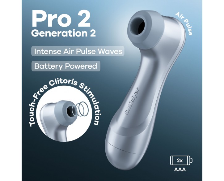 Вакуумний кліторальний стимулятор Satisfyer Pro 2 Generation 2 Battery Series Light Blue