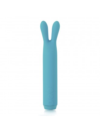 Вібратор з вушками Je Joue - Rabbit Bullet Vibrator Teal, глибока вібрація