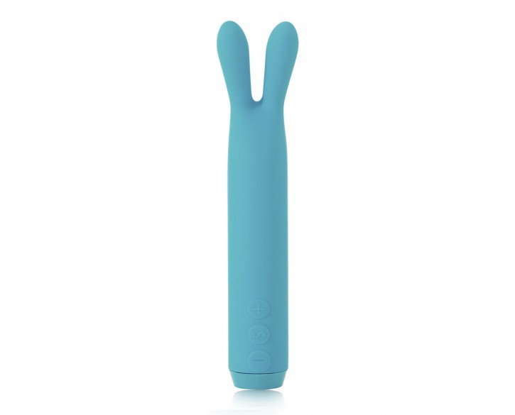 Вібратор з вушками Je Joue - Rabbit Bullet Vibrator Teal, глибока вібрація