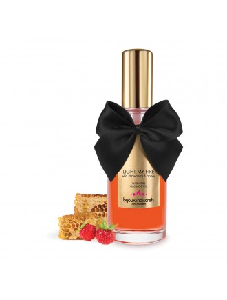 Розігрівальна олія Bijoux Indiscrets Light my Fire – Wild Strawberry&Honey