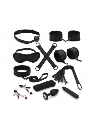 Набір Liebe Seele Black Lace and Neoprene 11pcs Bondage Kit