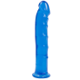 Фалоімітатор Doc Johnson Jelly Jewels Dong & Suction Cup Blue, діаметр 3,6 см, антибактеріальний ПВХ