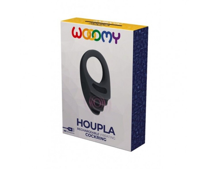 Ерекційне віброкільце Wooomy Houpla, 10 режимів вібрації, діаметр 3 см