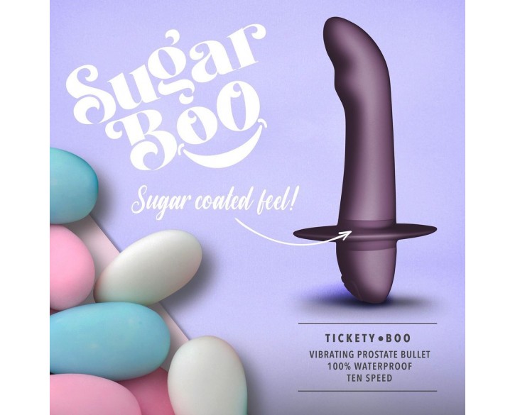 Масажер простати SugarBoo Tickety Boo, 10 рівнів інтенсивності, унісекс, підходить для точки G