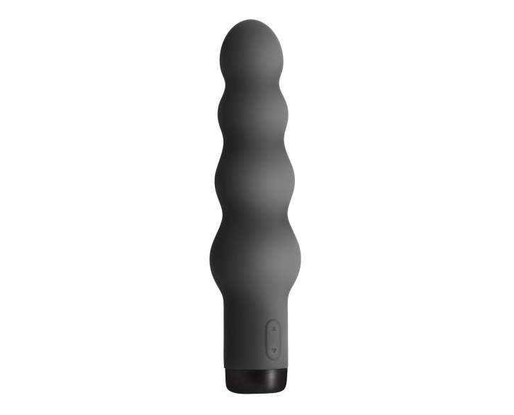 Вібратор S Pleasures Bullets Obsidian, чорний, у вигляді ряду кульок, 10 режимів, діаметр 4,2 см