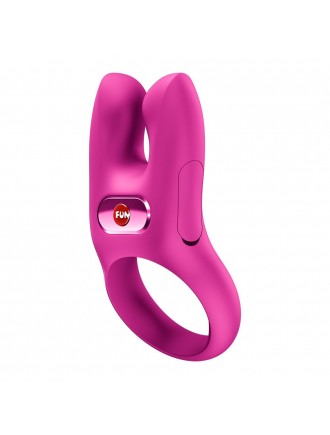 Ерекційне віброкільце з подвійною стимуляцією клітора Fun Factory NŌS CLASSIC Magenta, 2 мотори