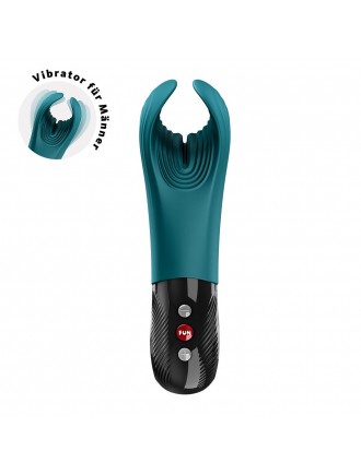 Вібратор для пеніса Fun Factory MANTA Bottle Green, підходить для парних ігор