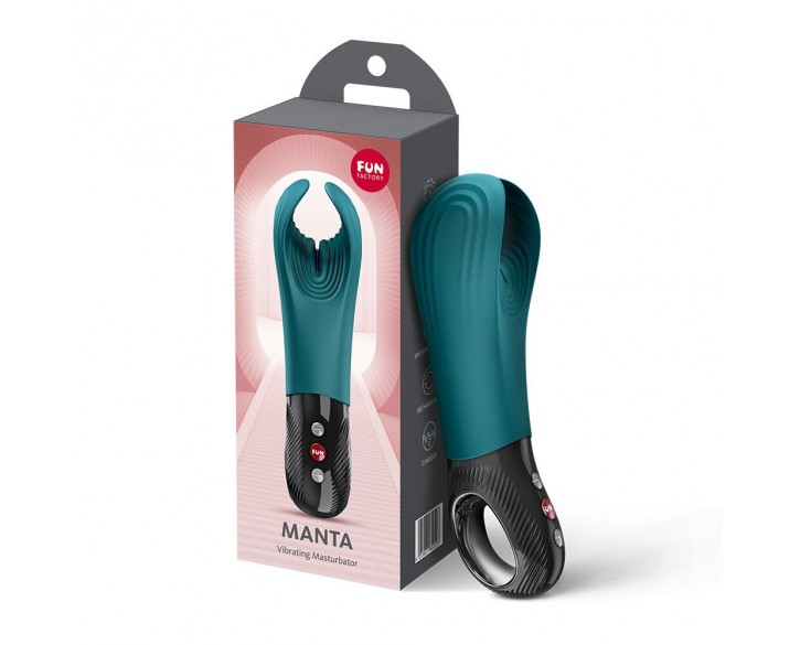 Вібратор для пеніса Fun Factory MANTA Bottle Green, підходить для парних ігор