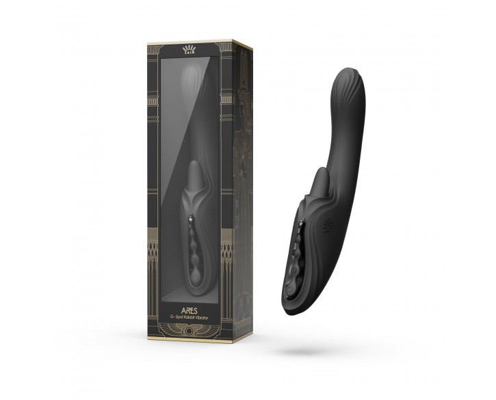 Вібратор-кролик Zalo Ares Obsidian Black