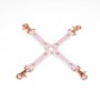 Хрестовина Liebe Seele White & Pink Leather Hogtie