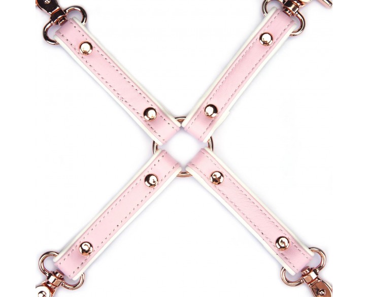 Хрестовина Liebe Seele White & Pink Leather Hogtie
