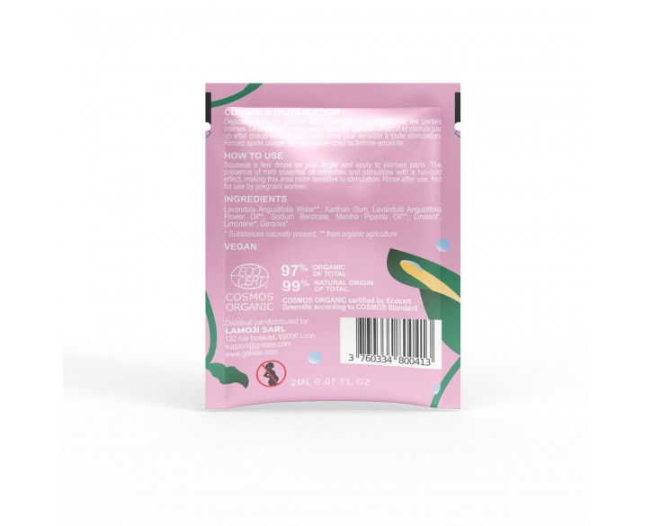 Пробник стимулювального гелю для клітора Goliate Gel Plaisir Féminin 2 мл