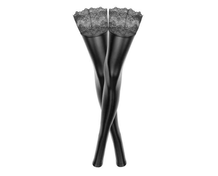 Панчохи Noir Handmade F135 Powerwetlook stockings - S