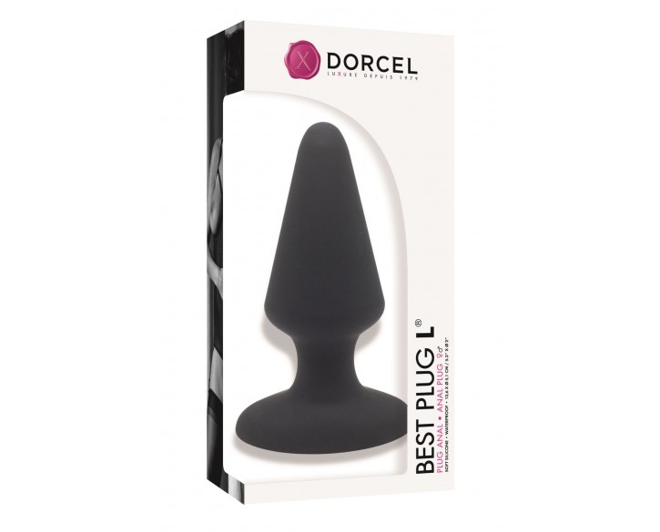 Анальна пробка Dorcel Best Plug L м'який soft-touch силікон, макс. діаметр 5,1 см