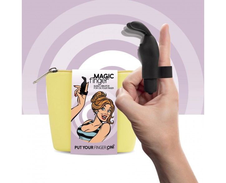 Вібратор на палець FeelzToys Magic Finger Vibrator Black