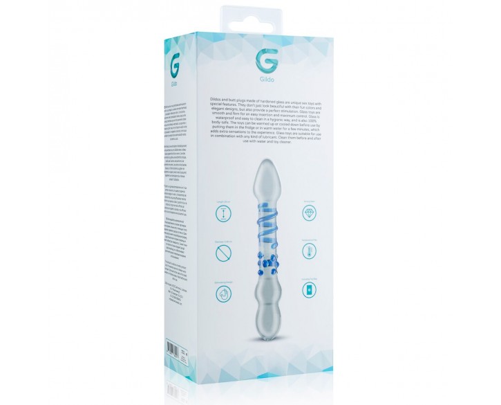 Скляний дилдо Gildo Glass Dildo No. 21