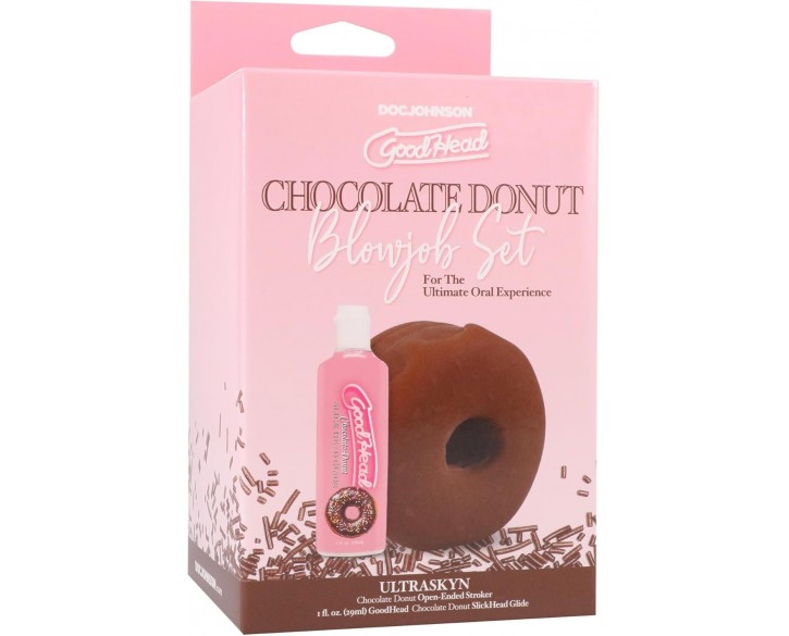 Набір для мінету Doc Johnson GoodHead Chocolate Donut Blowjob Set