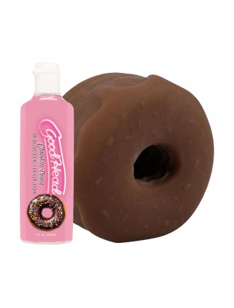 Набір для мінету Doc Johnson GoodHead Chocolate Donut Blowjob Set