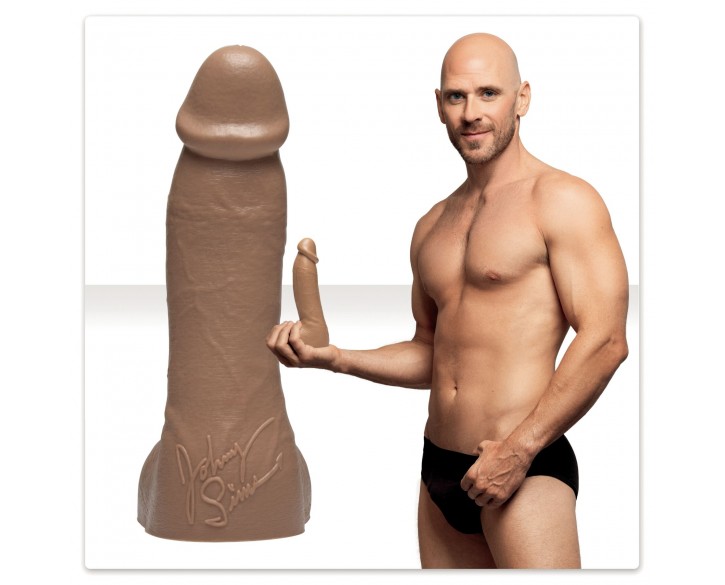 Фалоімітатор Fleshlight Guys: Johnny Sins Dildo, за зліпком пеніса, лисий з Браззерс