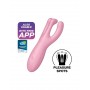 Кліторальний смарт-вібратор Satisfyer Threesome 4 Pink з трьома пальчиками