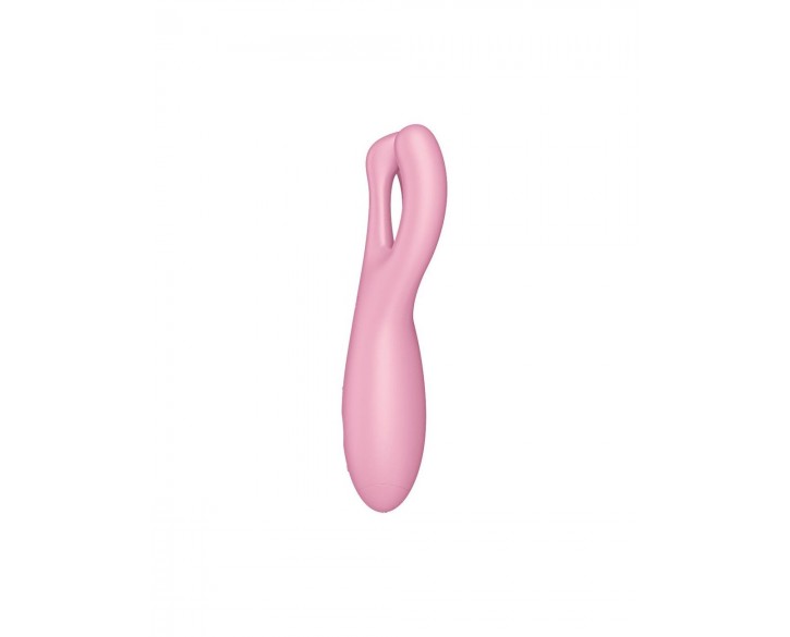 Кліторальний смарт-вібратор Satisfyer Threesome 4 Pink з трьома пальчиками